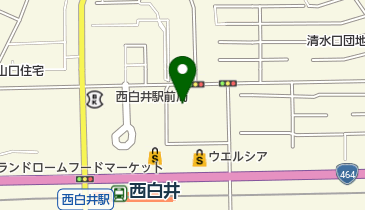 白井市役所 西白井複合センターの地図画像