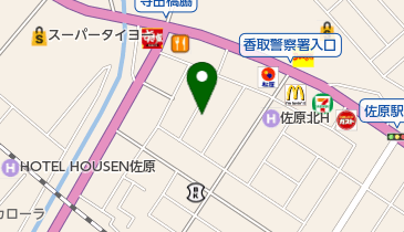 もとき寝具店の地図画像