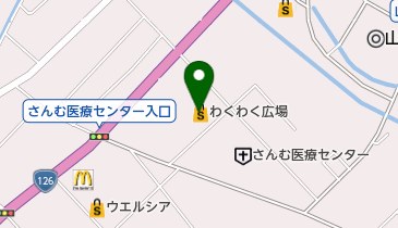 サンリバー小川屋成東店の地図画像