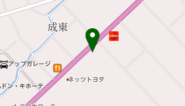 有限会社釜屋燃料店成東サービスショップの地図画像