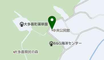 大多喜町中央公民館の地図画像