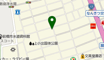 前橋市上小出町公民館の地図画像
