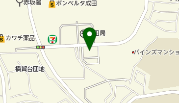 B-PLUS成田加良部店の地図画像