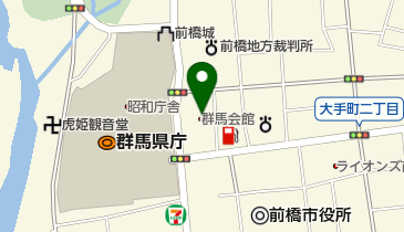 財団法人群馬県観光物産国際協会 観光推進グループの地図画像