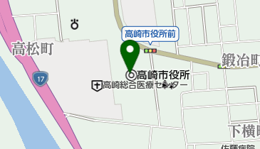 群馬県住宅供給公社高崎支所の地図画像