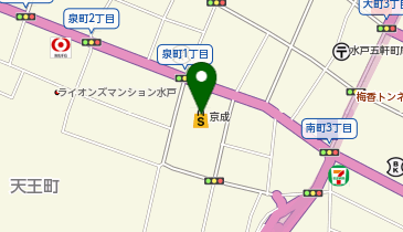 花水木水戸京成店の地図画像