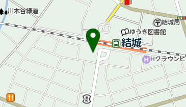 開倫塾結城校の地図画像