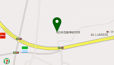 日本自動車研究所の地図画像