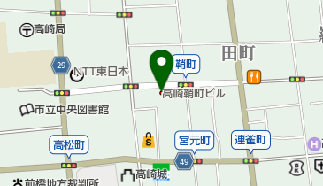 innocently高崎の地図画像