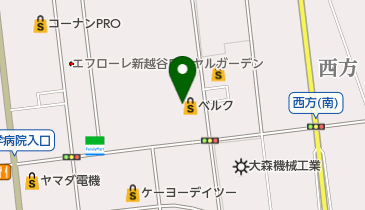 パン・コキール越谷店の地図画像