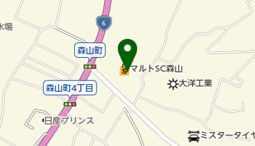 フローラ 森山店の地図画像