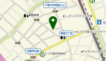 ピザハット千葉店の地図画像