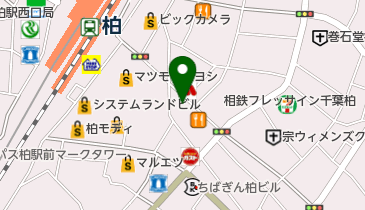 株式会社大黒屋柏店の地図画像