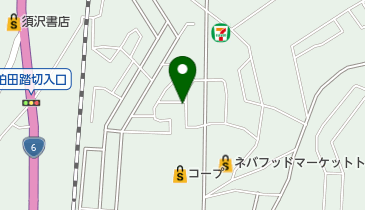 福田クリーニング店の地図画像