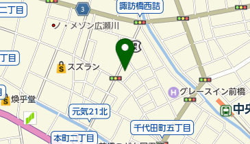 前橋シティーホールの地図画像