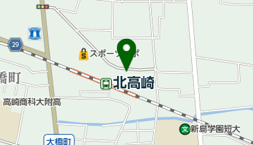 高崎市放置自転車等保管場所の地図画像