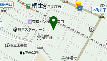 有限会社メガネハウス桐生巴町店の地図画像