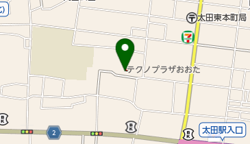 太田市役所 テクノプラザおおたの地図画像