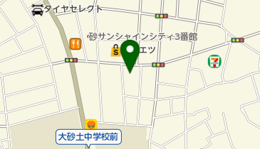 砂サンシャインリズムセンターの地図画像