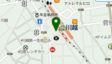 エステサロンさくら川越店の地図画像