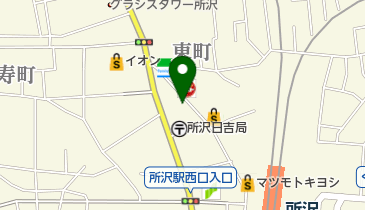 麻雀ZOO所沢店の地図画像