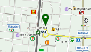 明治安田生命 草加南営業所の地図画像