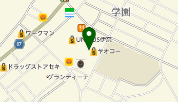 クリーニング・ルブランウニクス伊奈店の地図画像