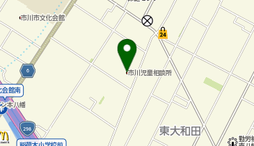 千葉県出先機関 健康福祉部 市川児童相談所の地図画像