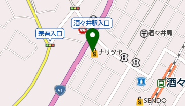 白光舎酒々井店の地図画像