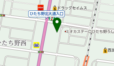 日本キリスト教会つくばひたち野教会の地図画像