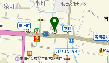 日本生命保険相互会社 ライフプラザ宇都宮・ご来店窓口の地図画像