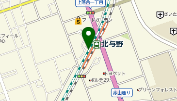 らくらく堂北与野整体院の地図画像