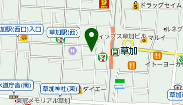 ゲームファクトリーマグマ草加店の地図画像
