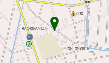 アース運転代行南越谷店の地図画像