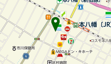 エステココ本八幡店の地図画像