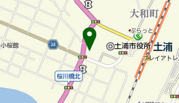 イーオン土浦校の地図画像