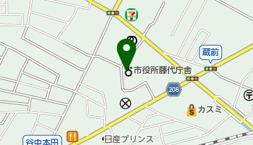 取手市立 藤代地域子育て支援センターの地図画像