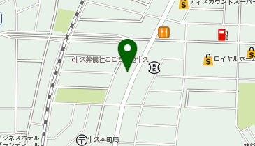 三越牛久店の地図画像