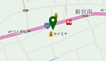 鳥中 セイミヤ延方店の地図画像