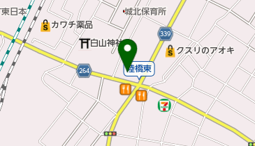 カール理容室の地図画像
