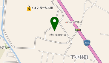 たかの友梨ビューティクリニック太田安眠の湯店の地図画像