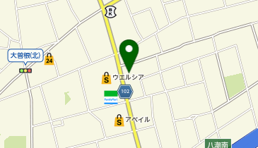 ラピードカーサービスの地図画像