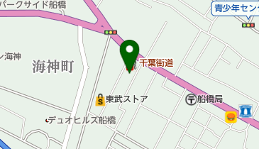 千葉日石株式会社メテオ船橋インター整備部の地図画像