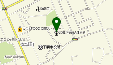 下妻市民文化会館の地図画像