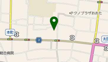 太田市 太田行政センターの地図画像