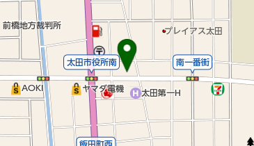 アベ注文紳士服・太田店の地図画像