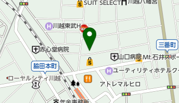 ラケットショップフジ川越店の地図画像