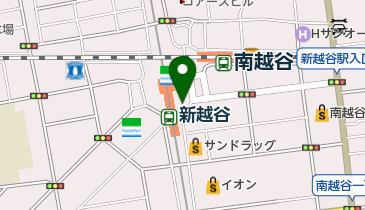 さがの着物学院南越谷校の地図画像