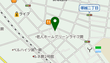 ケアコスモスデイわらびの地図画像