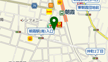 朝霞治療院の地図画像
